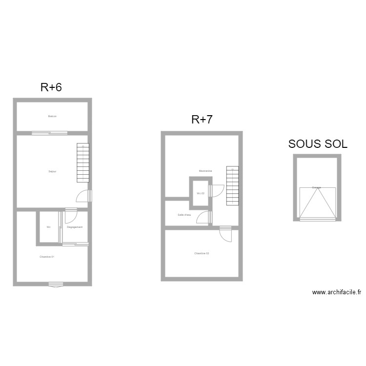 350601075. Plan de 10 pièces et 107 m2