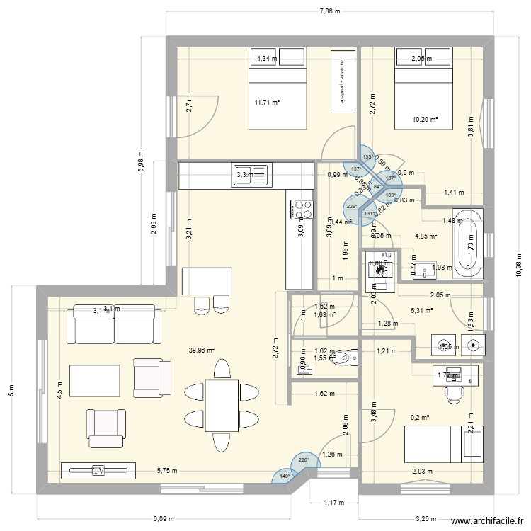 flo pp. Plan de 0 pièce et 0 m2