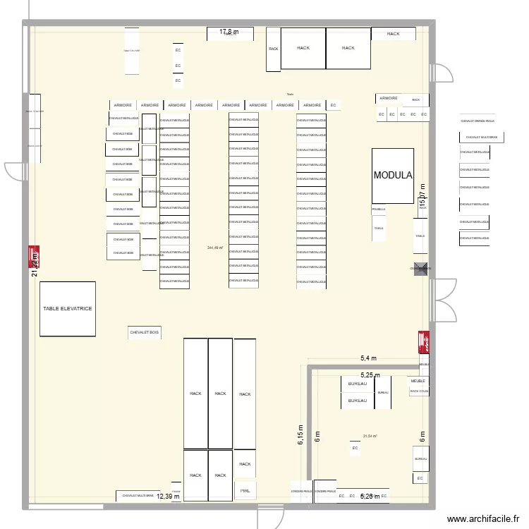 Logistique Allan. Plan de 