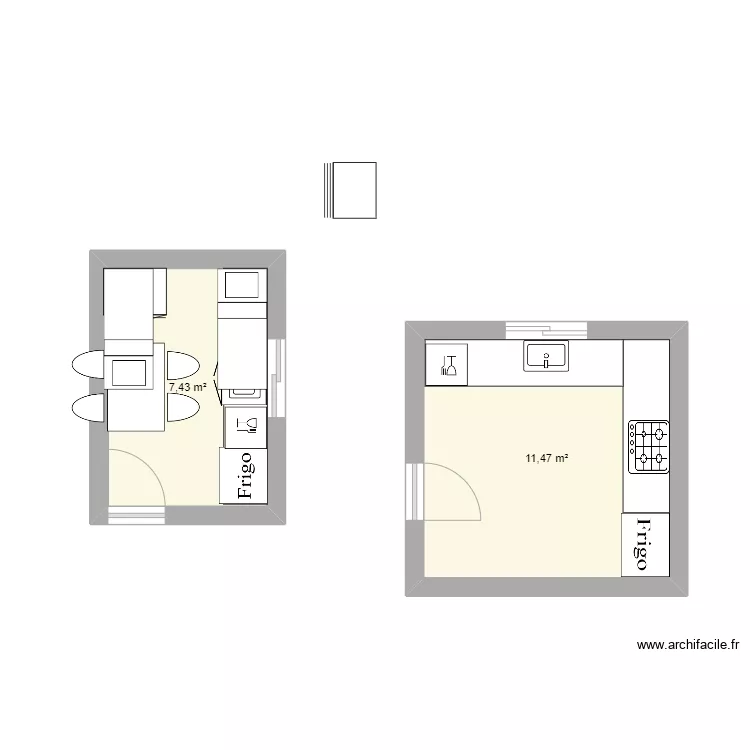cuisine bentelha. Plan de 