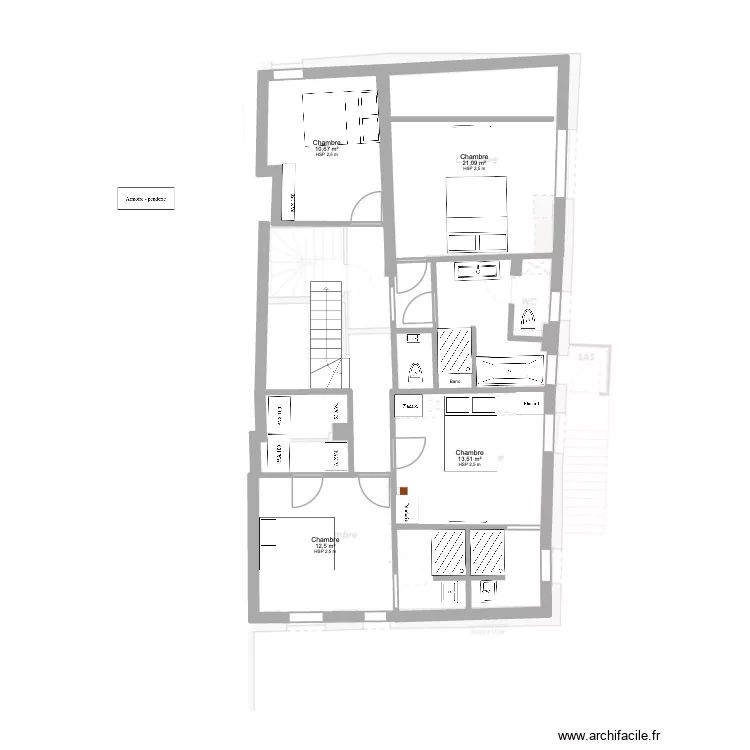 prangins l1 2 suites. Plan de 4 et 58 m² prangins l1 2 suites. Plan de 4 et 58 m²