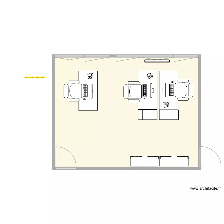 CAFF st Lazare. Plan de 1  et 27 m²