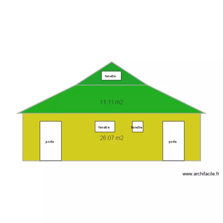 FACADE ARRIERE. Plan de FACADE ARRIERE. Plan de