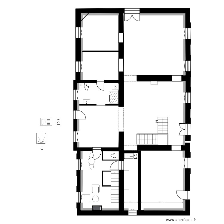Casa del Parroco version 3. Plan de 0 pièce et 0 m2