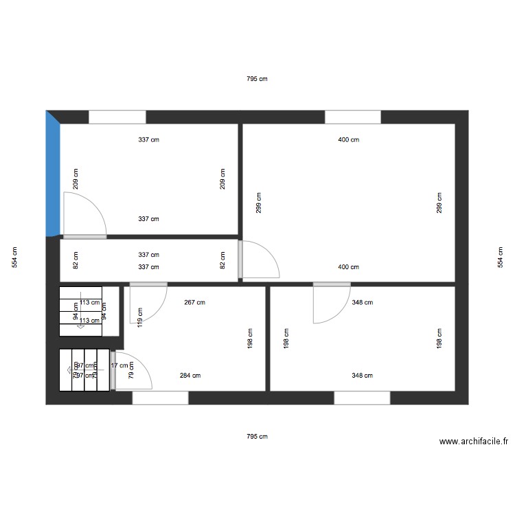 Alain Etage. Plan de 0 pièce et 0 m2