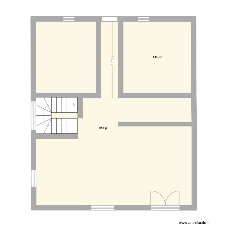 Maison Sophie. Plan de 2  et 74 m²