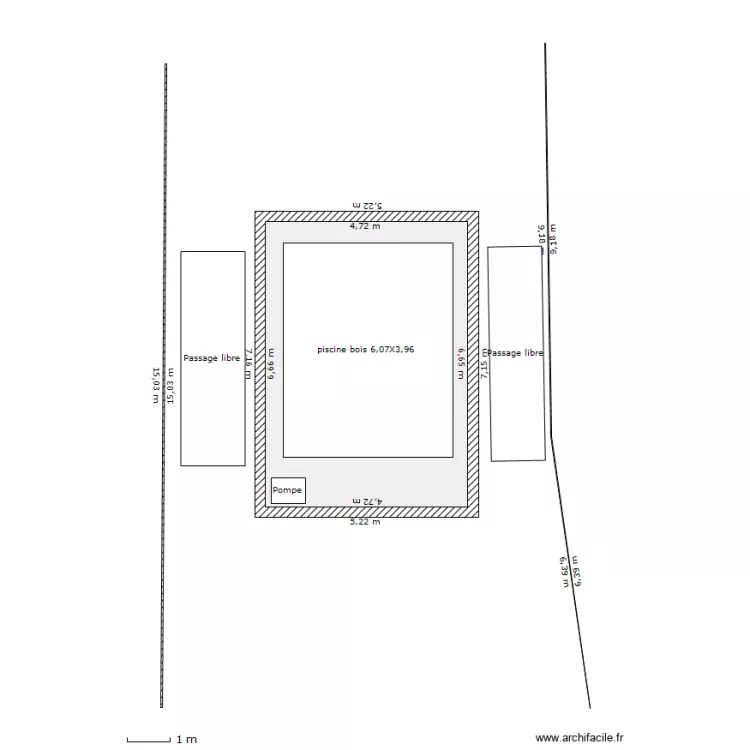 piscine version base 3 AVEC PISCINE BOIS. Plan de 
