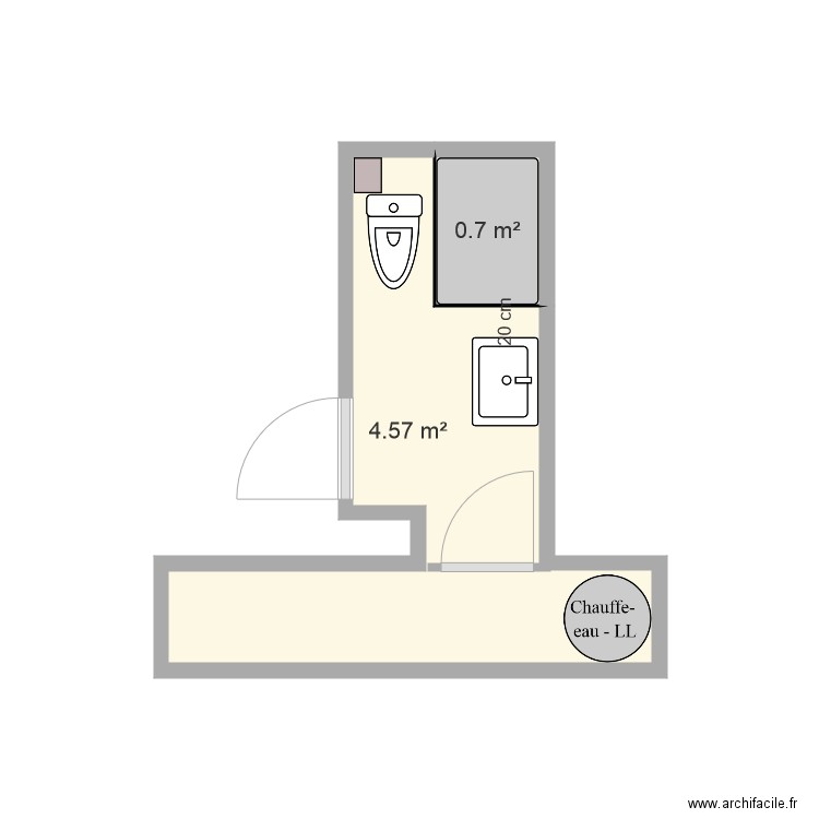 SdB Mantes 8B. Plan de 0 pièce et 0 m2