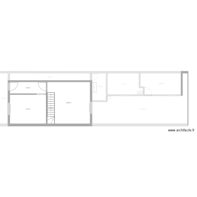 Arquenne rez. Plan de 14 pièces et 164 m2