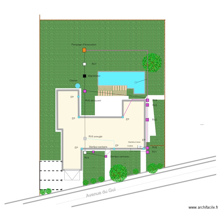 0217-23. Plan de 2 pièces et 196 m2