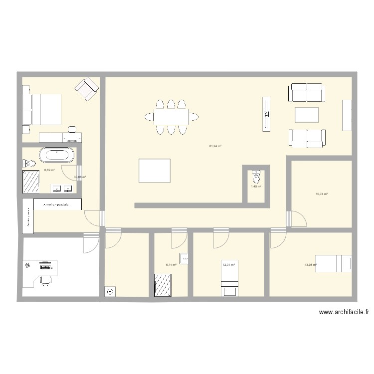 Apparte 2. Plan de 0 pièce et 0 m2