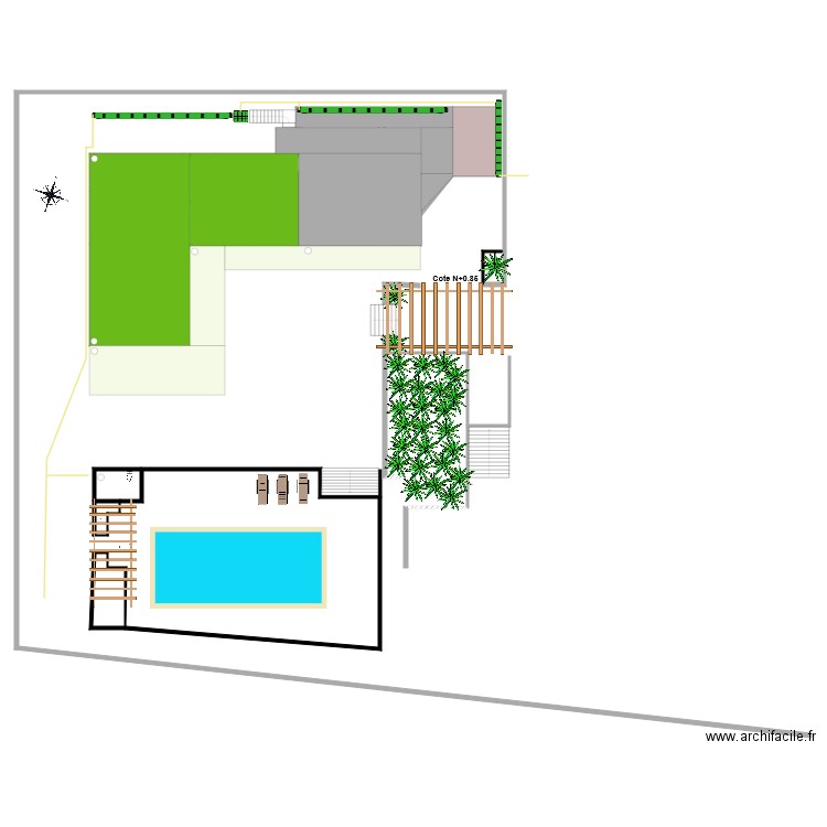 Barnouins 11 Plan évacuation EP. Plan de 24 pièces et 202 m2