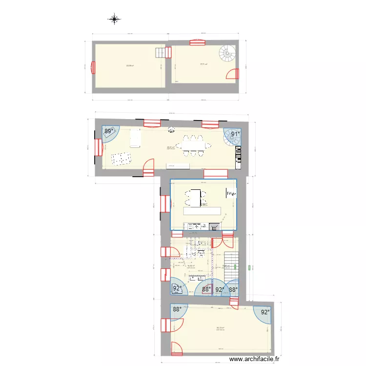 MAISON RANCHAL PROJET JF2. Plan de 