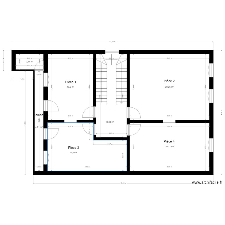 Foncier 0010 Peyrolière R2 110821. Plan de 0 pièce et 0 m2