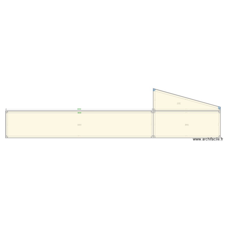 MAZAL. Plan de 3 pièces et 209 m2