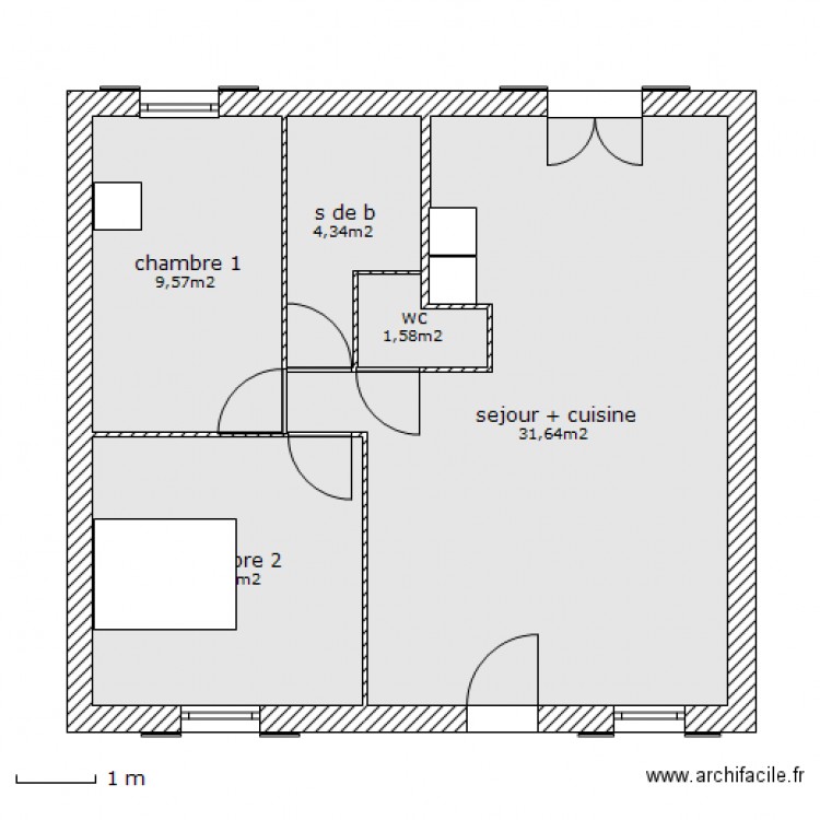 maison fam. Plan de 0 pièce et 0 m2