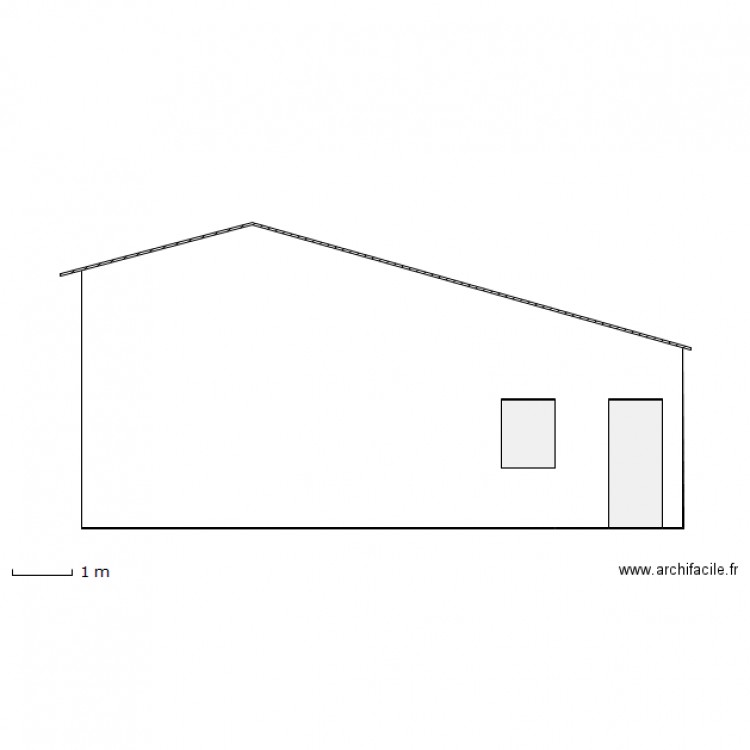 Facade sud. Plan de 0 pièce et 0 m2