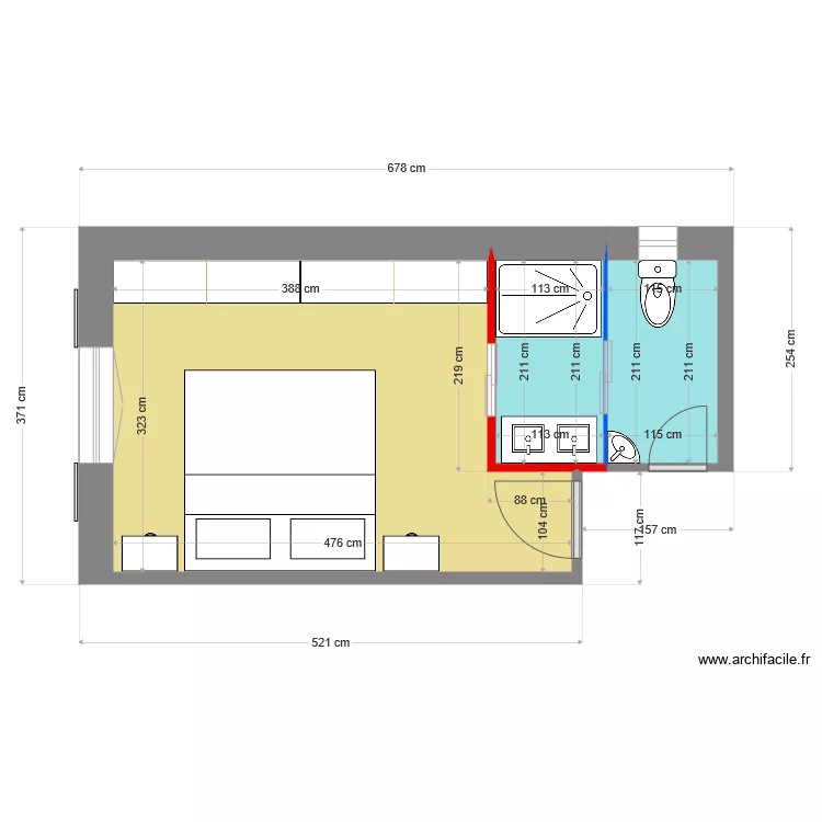 VARIANTE 7  FAMILLE TROILLET . Plan de 