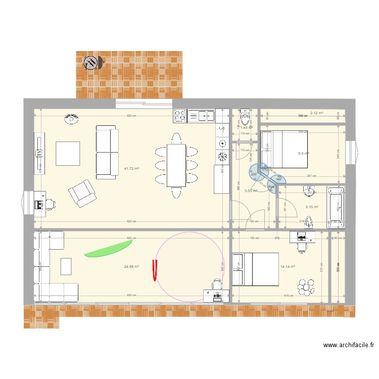 maison projet Leslie et Julien V1. Plan de 0 pièce et 0 m2