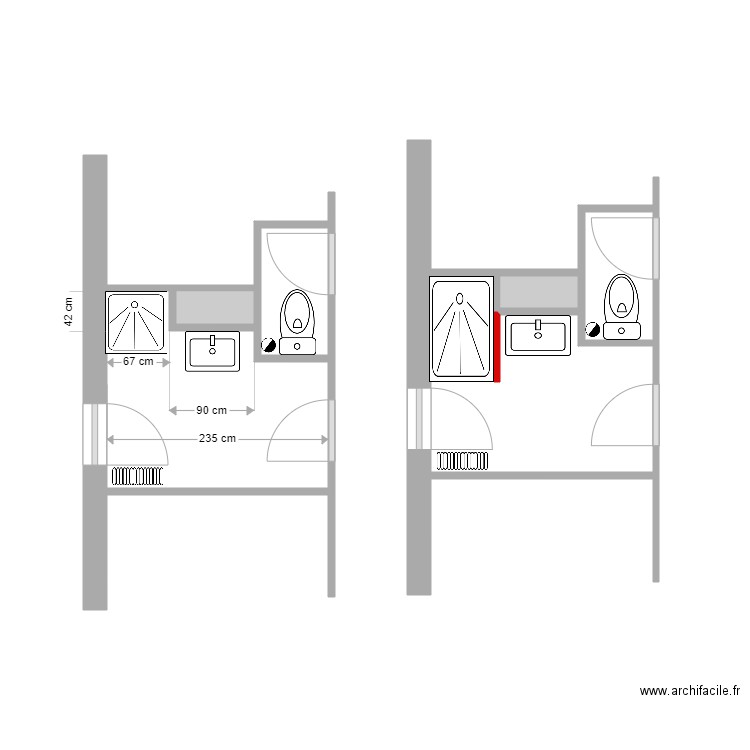 Esnault. Plan de 6 pièces et 10 m2