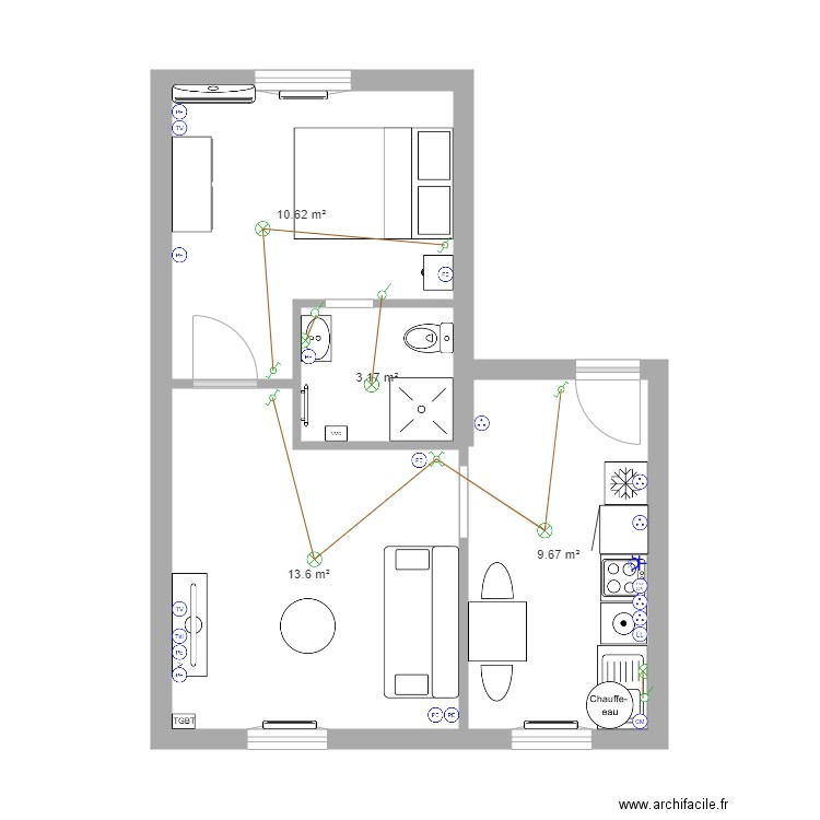 Montelimar. Plan de 0 pièce et 0 m2