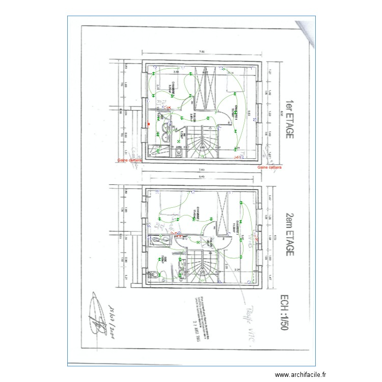 Plan etage Martins. Plan de 0 pièce et 0 m2