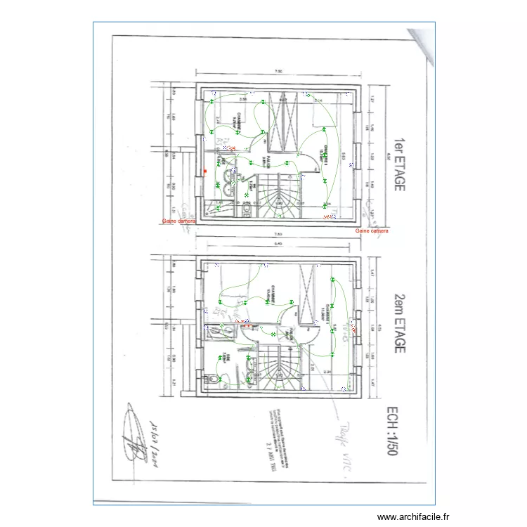Plan etage Martins. Plan de Plan etage Martins. Plan de