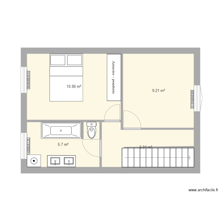 HEM 1er étage. Plan de 0 pièce et 0 m2