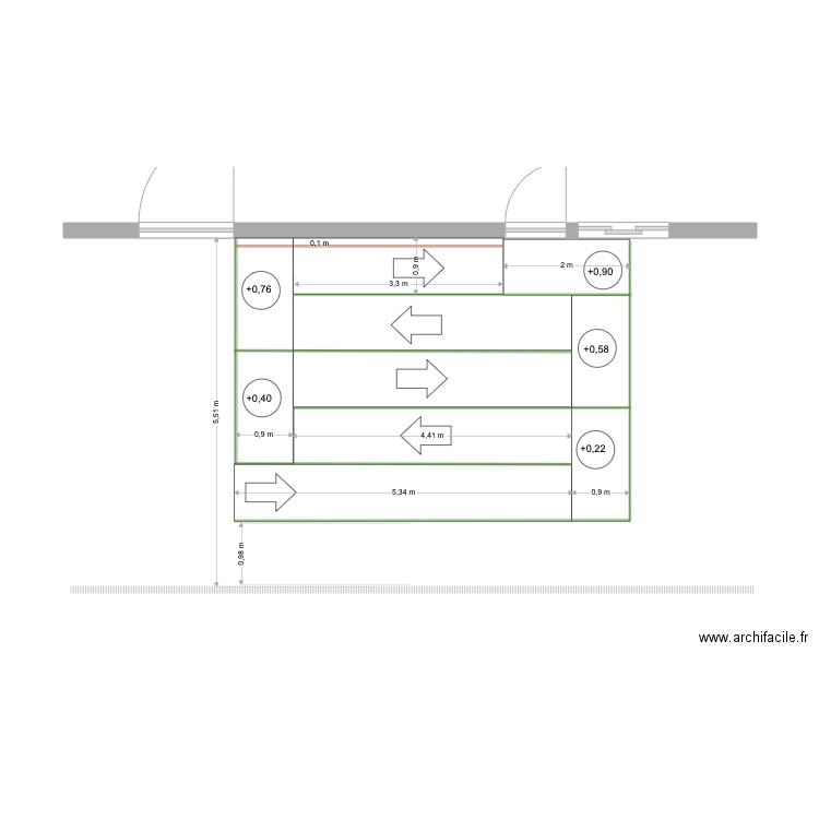 Rampe PMR. Plan de 0 pièce et 0 m2