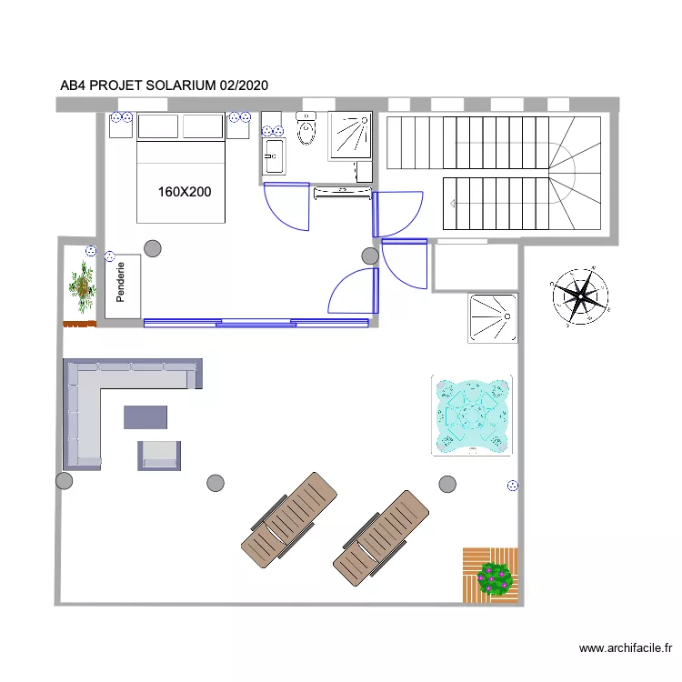 AB4 Projet Solarium 02 2020. Plan de 