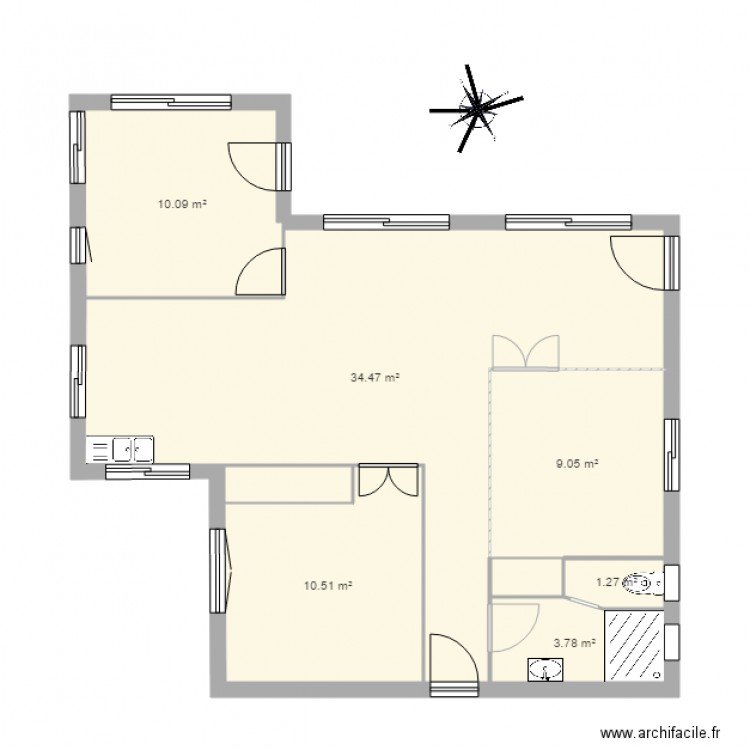  final 70m garage est. Plan de 0 pièce et 0 m2