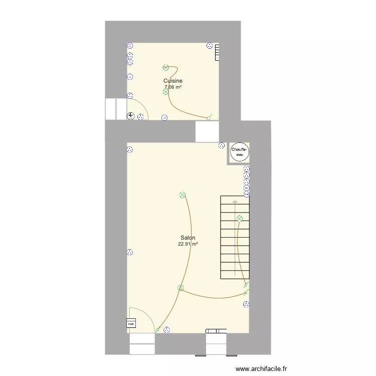 Le Rozel RDC sans meuble. Plan de 