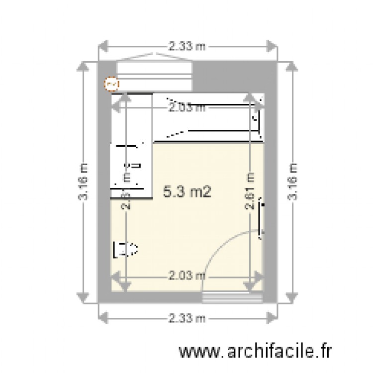 plan sdb MAZET. Plan de 0 pièce et 0 m2