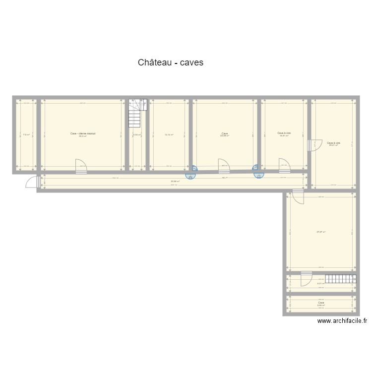 Cave 1. Plan de 0 pièce et 0 m2