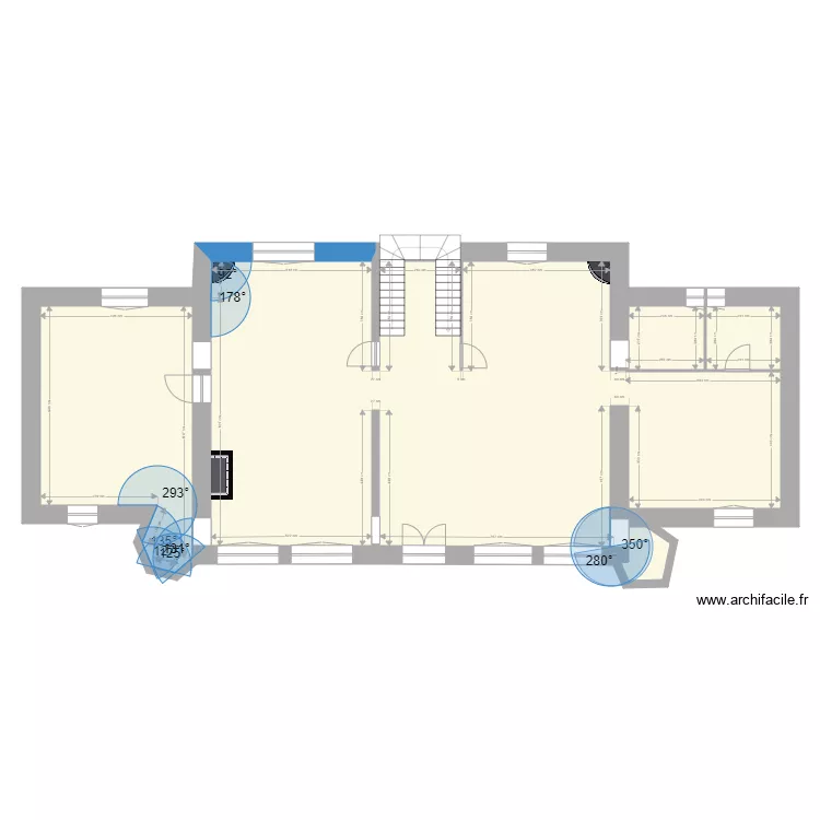 chateau wu 1 er etage demoli. Plan de 