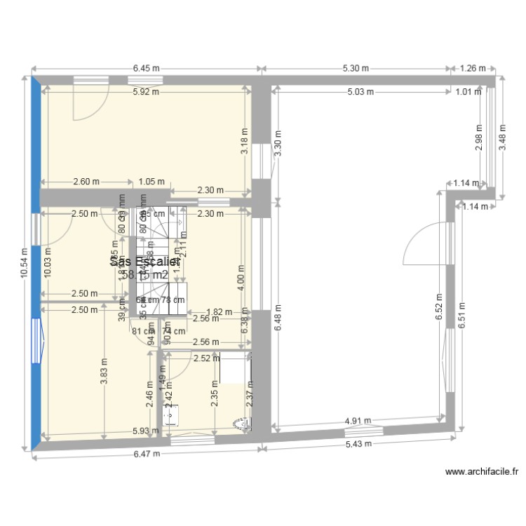 maison rdc 6 &eacute;tage. Plan de 0 pièce et 0 m2