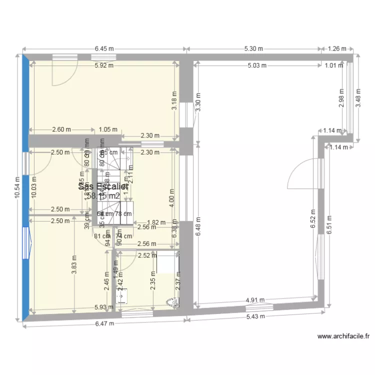 maison rdc 6 &eacute;tage. Plan de 