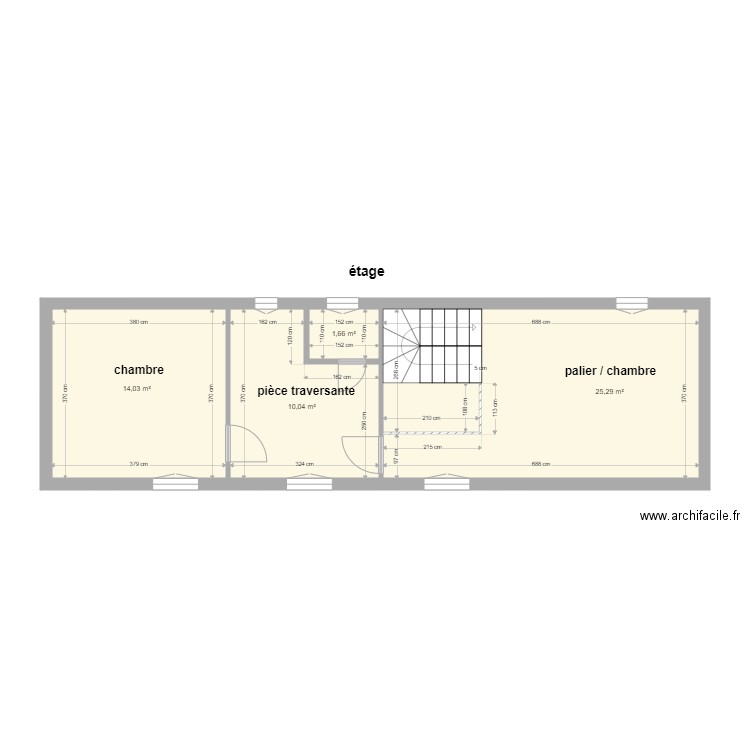 etage Vauthier Chelan. Plan de 0 pièce et 0 m2
