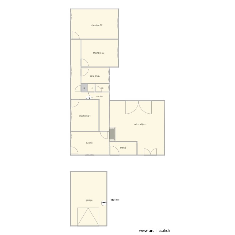 BRISSEZ am. Plan de 12 pièces et 134 m2