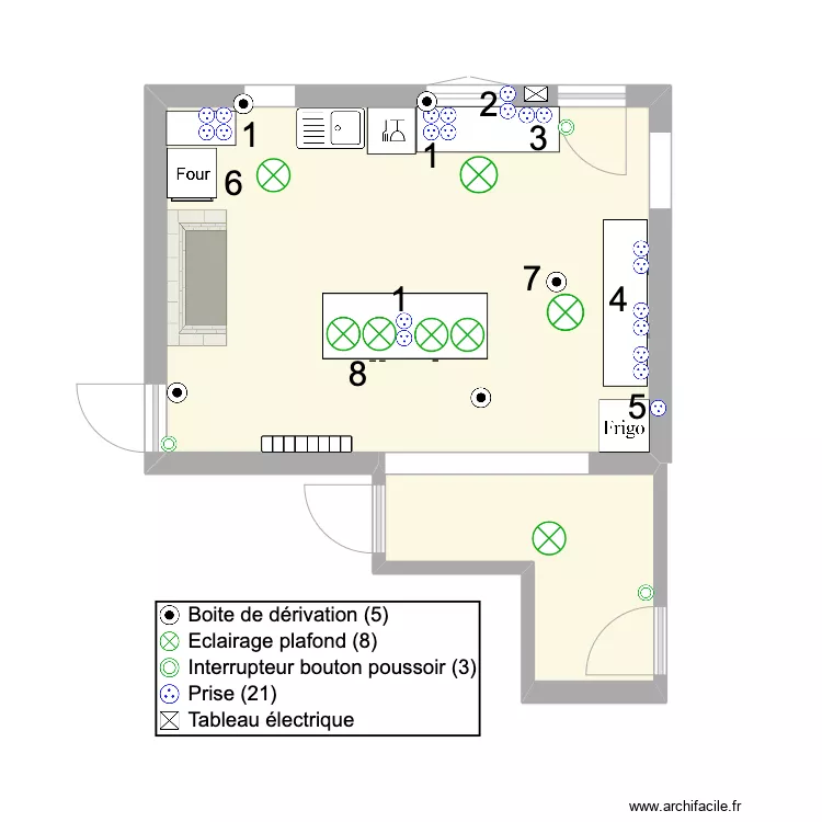 Cuisine elec. Plan de 