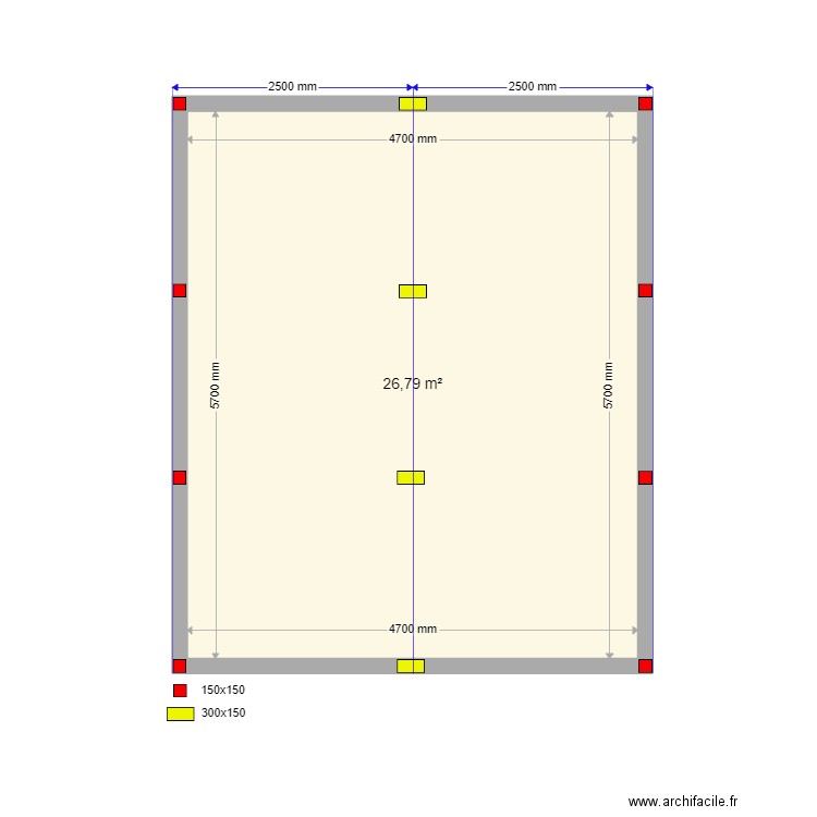 svai krim. Plan de 1 pièce et 27 m2