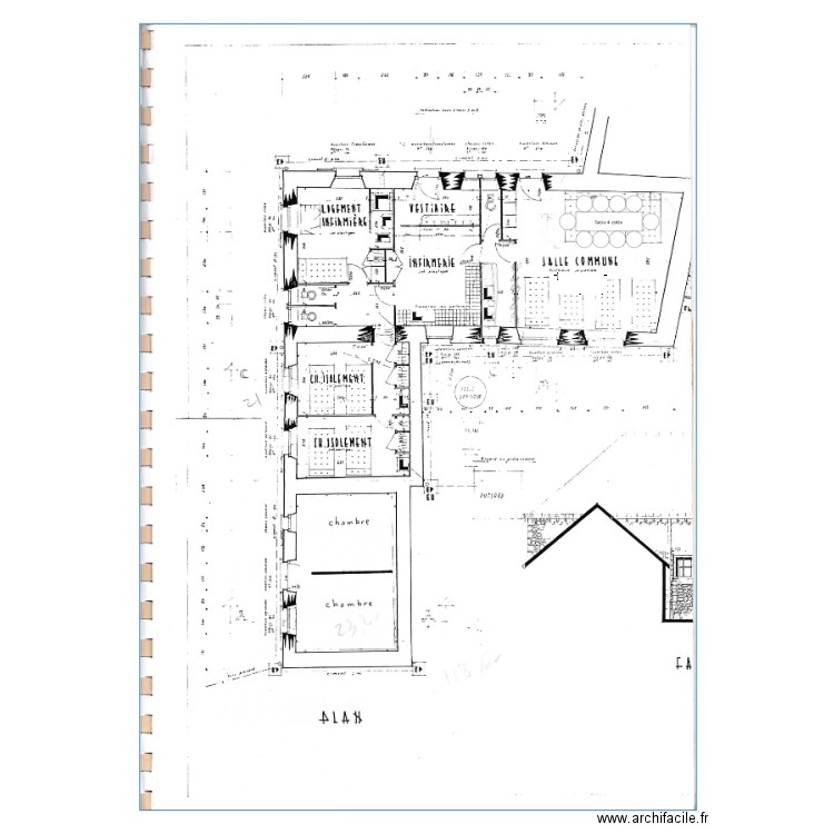 kermadio infirmerie rdc existant. Plan de 0 pièce et 0 m2