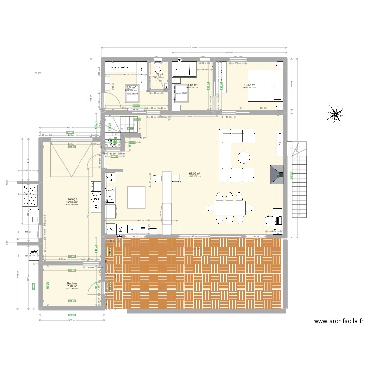 Petit Cosquet 2 version Mickael avec etage V3. Plan de 0 pièce et 0 m2