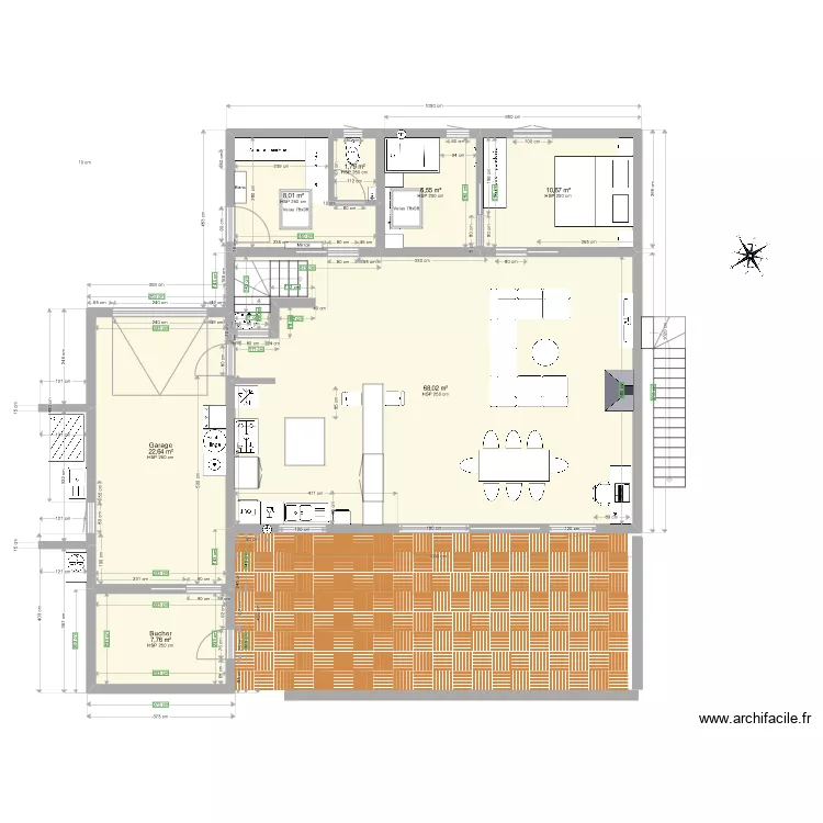 Petit Cosquet 2 version Mickael avec etage V3. Plan de 