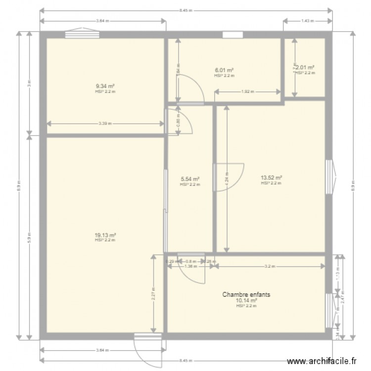 plan maison 2018 n2. Plan de 0 pièce et 0 m2