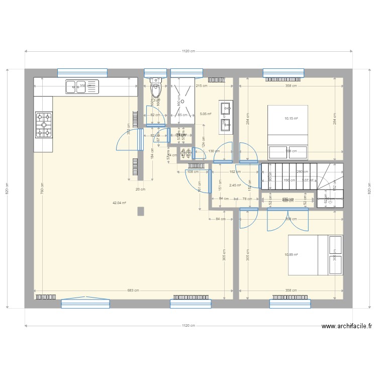 Plan des Castors projet premier étage 1. Plan de 0 pièce et 0 m2