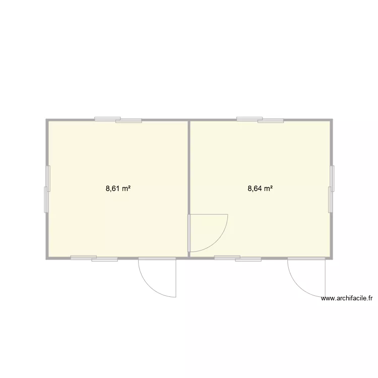 Bureaux administratifs. Plan de 