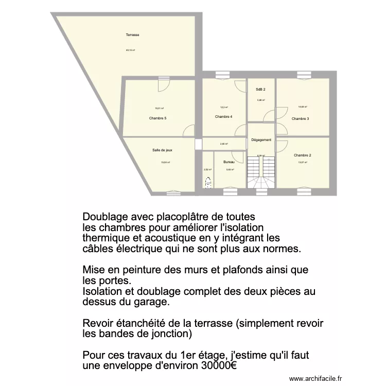Saint Nic 1er étage. Plan de Saint Nic 1er étage. Plan de