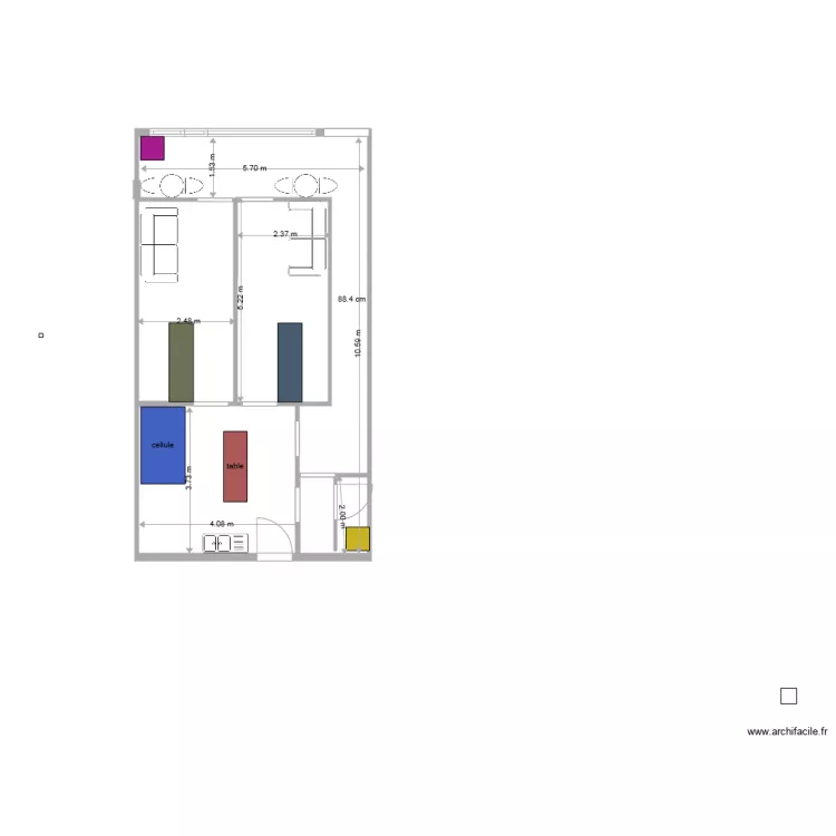 CHAMBRE FUNERAIRE 13. Plan de 