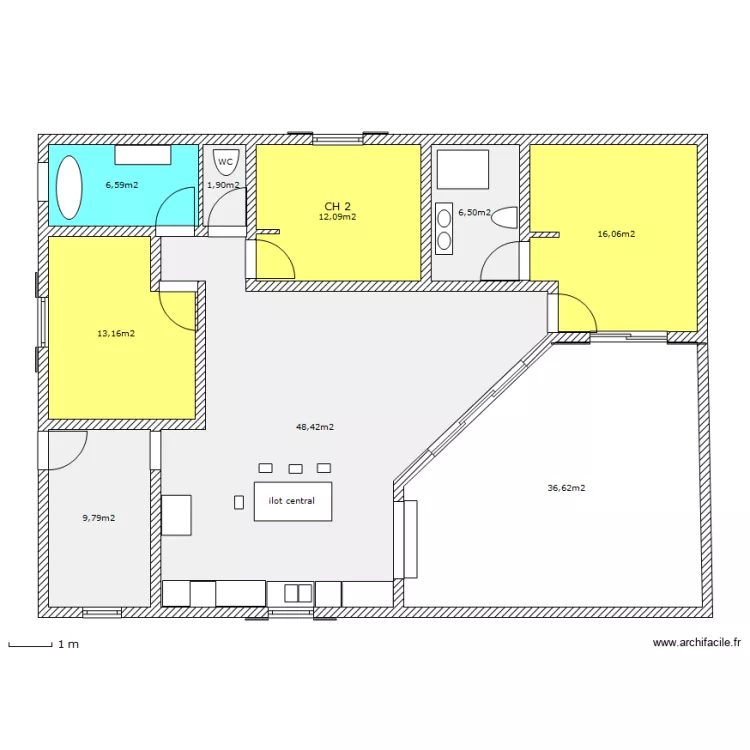Vallombreuse 4. Plan de 